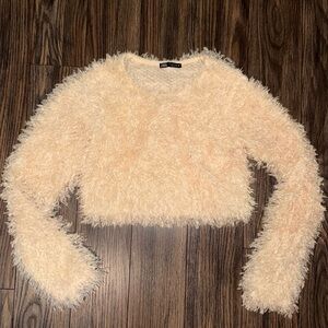 Zara Long Sleeve Crop Top